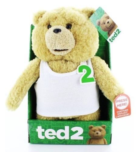 Ted 2 - Ted In Undershirt Rated R 11" Talking Plush - Lot 36