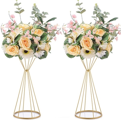 2 Pcs Metal Flower Trumpets 19.7 inches - Lot 115