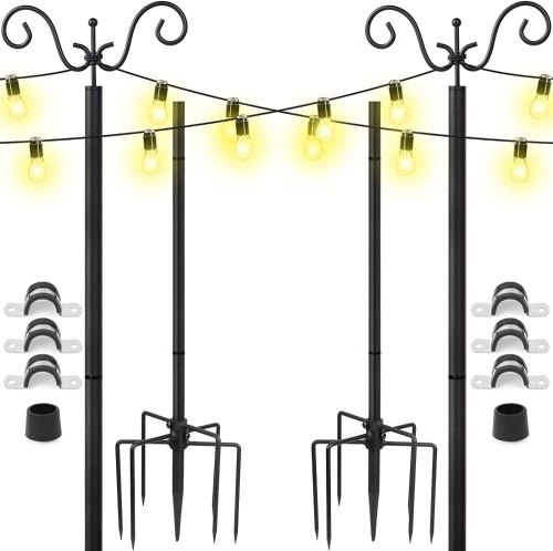 Outdoor String Light Poles - Lot 134