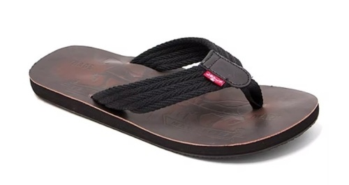 Levi's Mens Flip-Flops, 13 - Lot 137