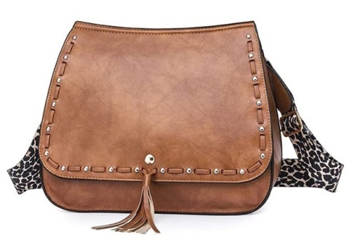 Leopard Strap Crossbody Bag - Lot 152