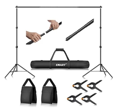 Emart Photo Video Studio Backdrop Support Kit with Carry Bag  - Lot 190