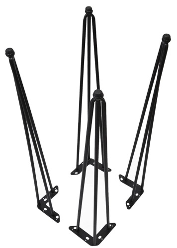 Set of 4 - 31" Hairpin Metal Table Legs - Lot 201