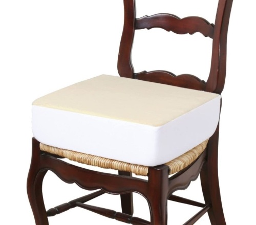 CARE APPAREL Easy Rise Chair Cushion - 5" Foam with Removable, Washable Cover - 15 1/2" x 18" - Lot 401