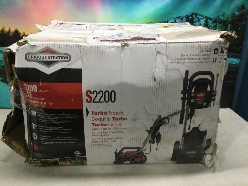 Briggs & Stratton Electric Pressure Washer 2200 PSI  - Lot 266