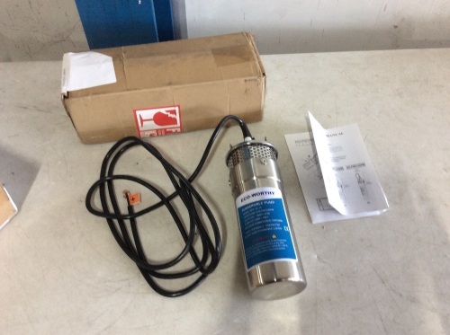 ECO-WORTHY 12V Submersible Pump - Lot 788
