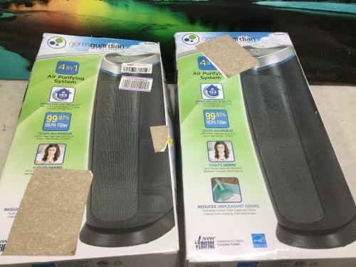Lot of (2) Germ Guardian True HEPA 4-in-1 Air Purifiers - Lot 810