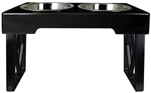 Pet Zone Designer Diner Adjustable Elevated Dog Bowls - Lot 848