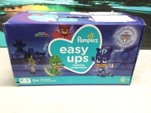 Pampers Easy Ups Training Underwear, 104 Ct  - Lot 851