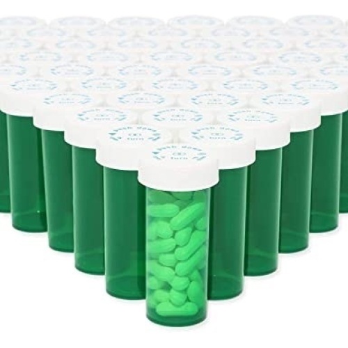 Juvale Plastic Medicine Pill Bottles with Child Resistant Caps, 8 Dram, 330 Ct - Lot 918