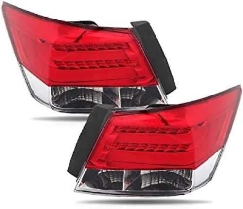 Taillight Assembly Red Housing Clear Lens Fit For Honda Accord 2008-2013  - Lot 1031