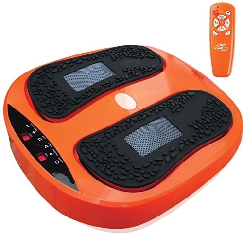 Power Legs Vibration Plate Foot Massager Platform with Rotating Acupressure Heads - Lot 1076