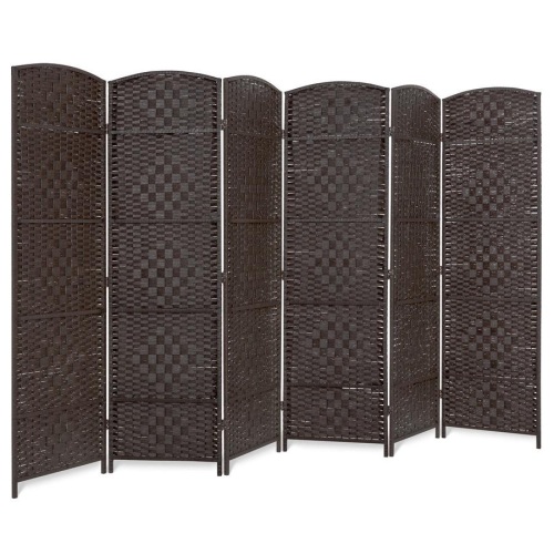 6-Panel Diamond Weave Folding Privacy Screen Room Divider - Lot 782