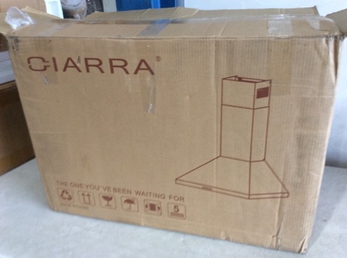 CIARRA 30" Wall Mount Stainless Steel Stove Hood  - Lot 1084