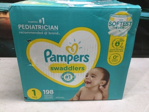 Pampers Swaddlers Baby Diapers, 198 ct  - Lot 904