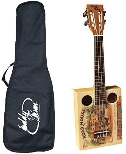Eddy Finn Roadhouse Cigar Box Ukulele with Gig Bag  - Lot 551a
