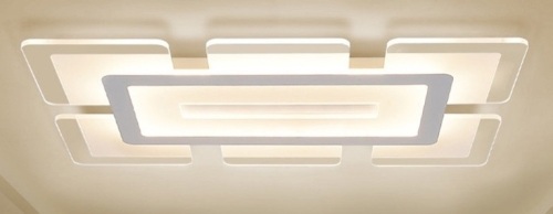 Rectangular LED Flush Ceiling Light - Lot 552