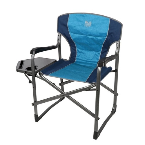 Timber Ridge Folding Director's Camping Chair with Side Table, 2 Pack  - Lot 157