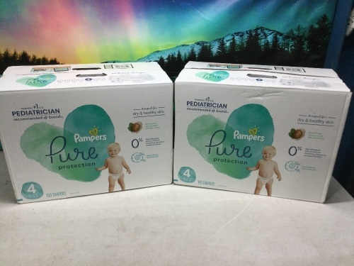 Pampers Pure Protection Baby Diapers, 150 ct - Lot 589