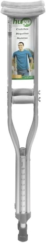 Hugo Mobility Lightweight Adjustable Aluminum Crutches, Medium Adult  - Lot 879