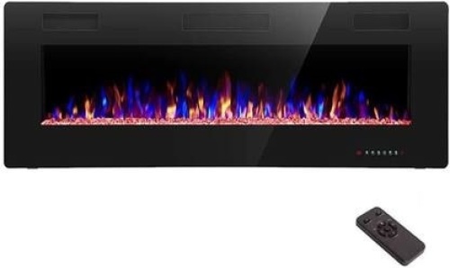 R.W.FLAME 30 inch Recessed and Wall Mounted Electric Fireplace - Lot 172