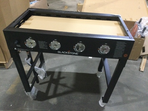 Blackstone 4 Burner Flat Top Gas Grill with Side Shelf  - Lot 44