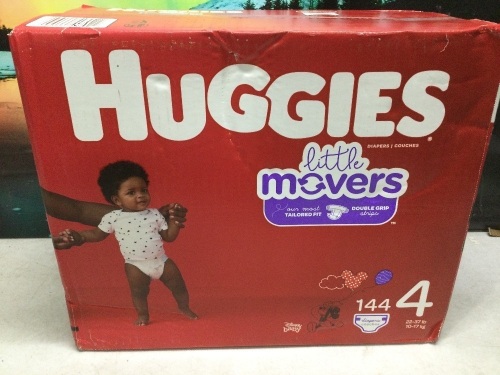Huggies Little Movers Baby Diapers, 144 ct  - Lot 1105