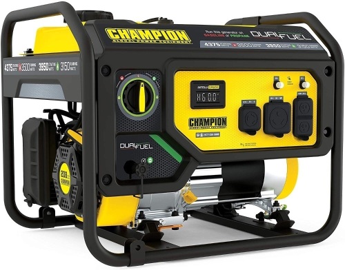 Champion Power Equipment 4375/3500-Watt Dual Fuel Portable Generator, RV Ready  - Lot 25