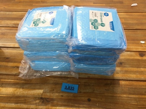 6 Packs of 25 Medpride Dispoable Underpads Non-Sterile - Lot 3835