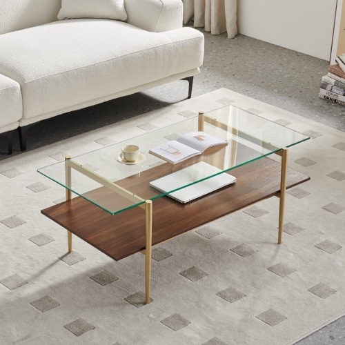 Tadio Glass Coffee Table - Lot 3844