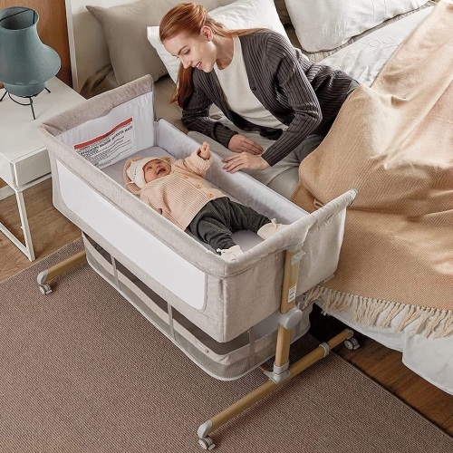 Besrey Bed Side Crib (Height Adjustable) - Lot 3845