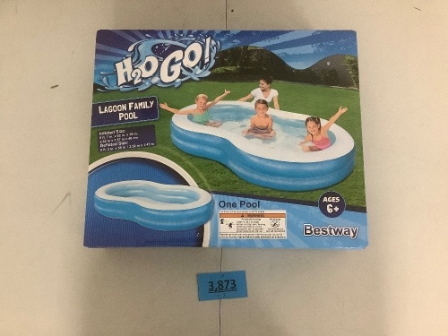 H2O Go 144gal Blow-Up Pool - Lot 3873