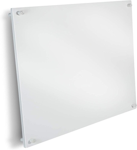 EconoHome Wall Mount Space Heater Panel - 250 Watt Splashproof Convection Heater - Ideal for 100 SQ FT Room or Bathroom - 120V Electric Heater - Lot 3896
