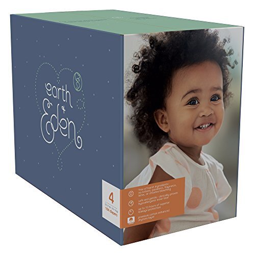 Earth & Eden Baby Diapers, Size 4, 164 Count - Lot 3906