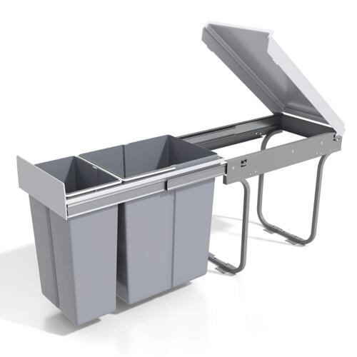 Pull Out Under Cabinet Trash Can w/ Lid - Lot 3908