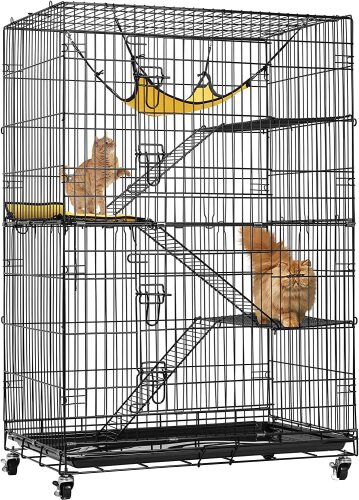 VIVOHOME 4-Tier Collapsible Metal Cage - Lot 3909
