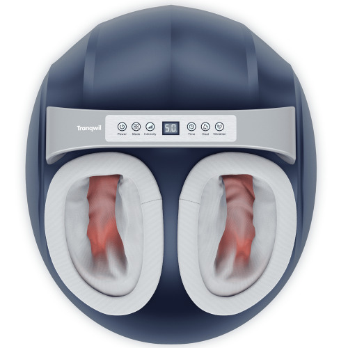 Tranqwil Foot Massager Machine with Deep Tissue Massage Heat, Vibration, and Compression - Lot 3920