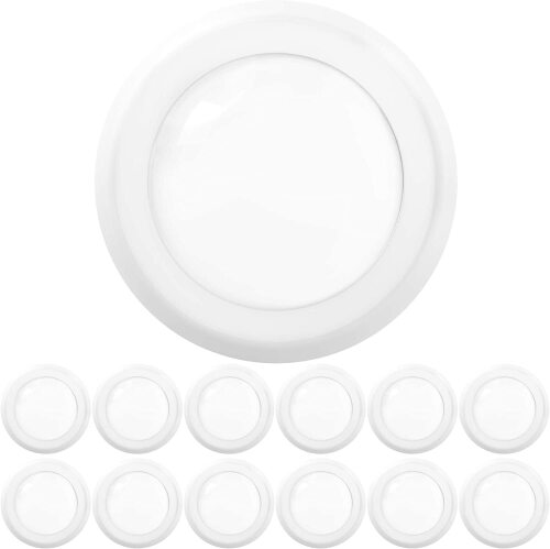 Sunco 12 Pack 5/6” LED Canless Recessed Disk Lights Ceiling Light Fixture - Lot 3964