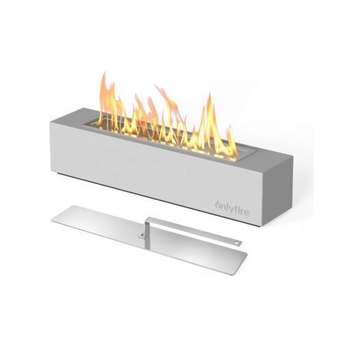 Onlyfire Rectangular Portable Tabletop Fireplace Bio-Ethanol Fire Pit - Lot 3965
