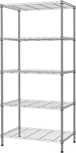 SINGAYE 5-Tier Adjustable Metal Storage Shelf - Lot 3969