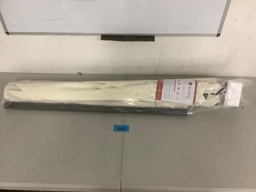 Outdoor Solar Patio Umbrella w/ Push Button Tilt, Crank Lift - 7.5ft - Lot 4006