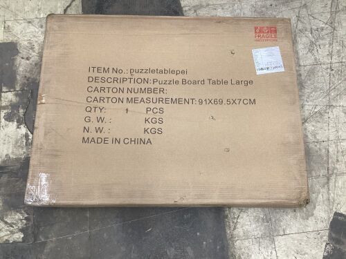 1500 Piece Puzzle Board Table  - Lot 338