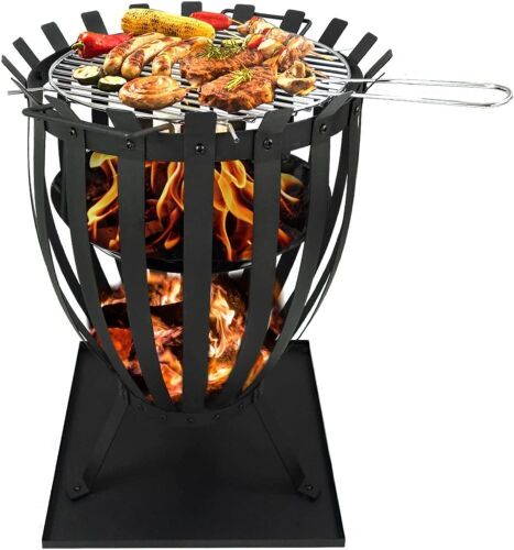 Heavy-Duty Outdoor Fire Pit with Large-Capacity Metal Bowl Shape  - Lot 368