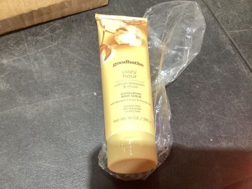 Case of (4) Goodbaths Cozy Hour Cotton Blossum & Musk Exfoliating Body Scrub  - Lot 427