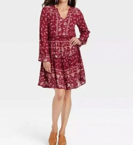 Case of (6) Knox Rose Women's Long Sleeve Floral Dress, Multiple Sizes  - Lot 129