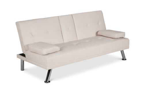 White Futon Couch  - Lot 422