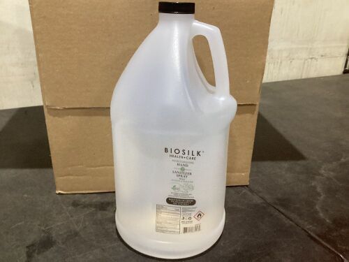 Case of (4) BioSilk Hand Sanitizer Spray Gallon Refill  - Lot 536