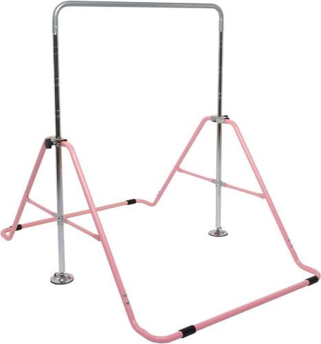 JOYMOR Expandable Folding Horizontal Bars with Adjustable Height for Kids - Lot 169