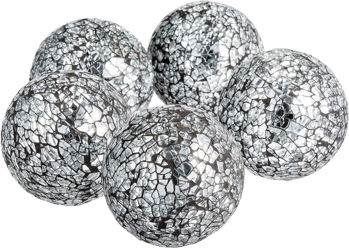 5pc Decorative Sphere Balls, 3 inches Each - Lot 20