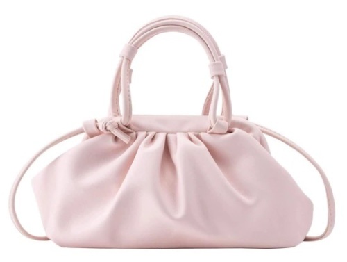 Dumpling Pink Crossbody Cloud Clutch Purse - Lot 34